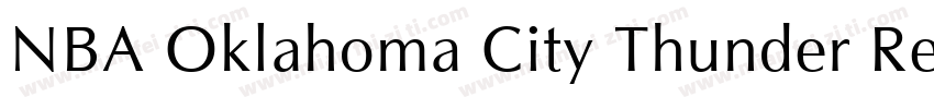 NBA Oklahoma City Thunder Regular字体转换